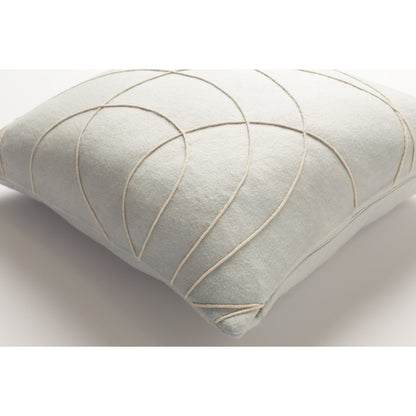 Solid Bold Pillow - 33383 by Surya. Made from front: 100% wool, back: 100% wool in a modern style.