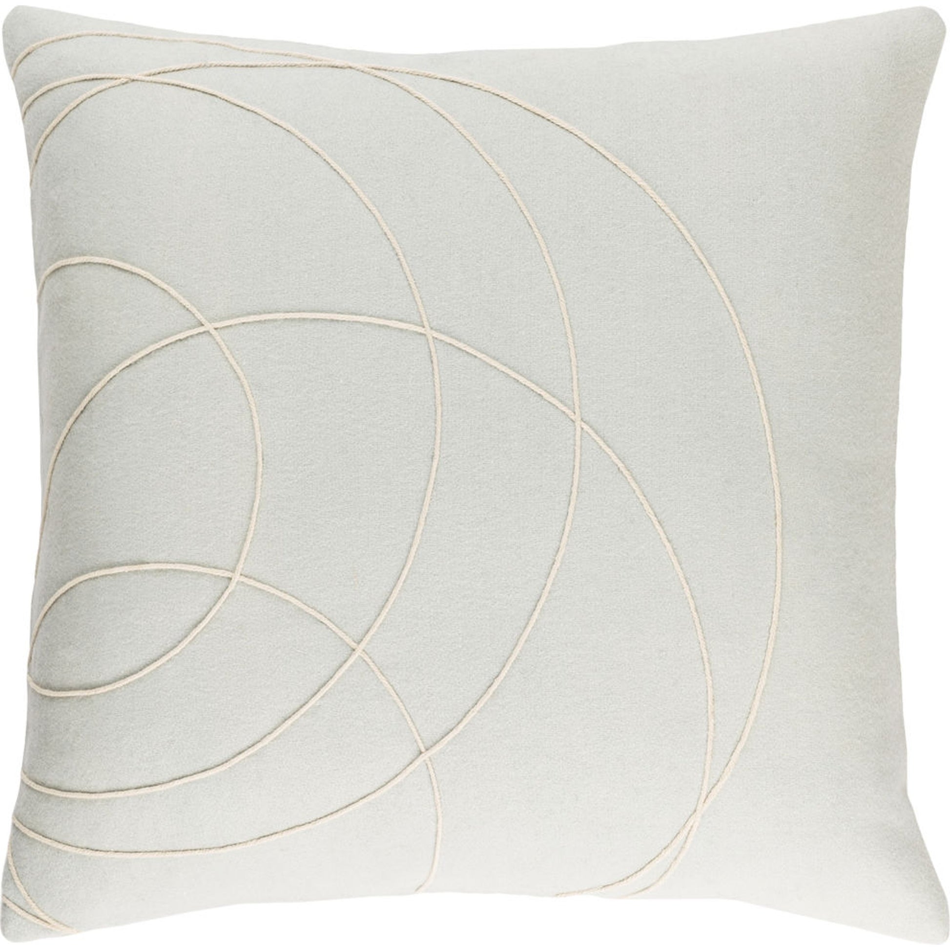 Solid Bold Pillow - 33383 by Surya. Made from front: 100% wool, back: 100% wool in a modern style.