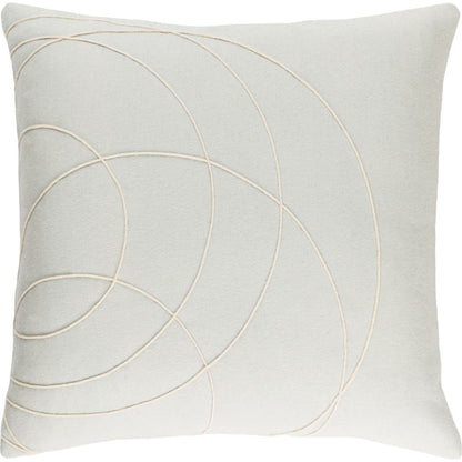 Solid Bold Pillow - 33383 by Surya. Made from front: 100% wool, back: 100% wool in a modern style.