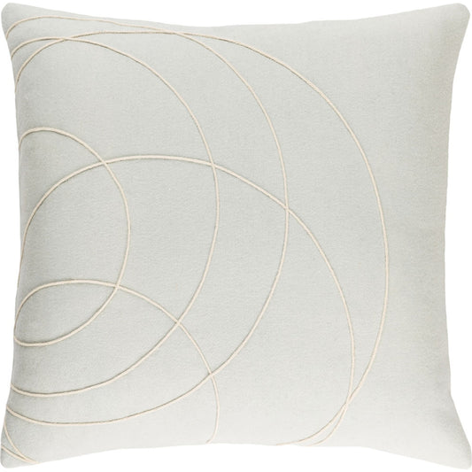 Solid Bold Pillow - 33383 by Surya. Made from front: 100% wool, back: 100% wool in a modern style.
