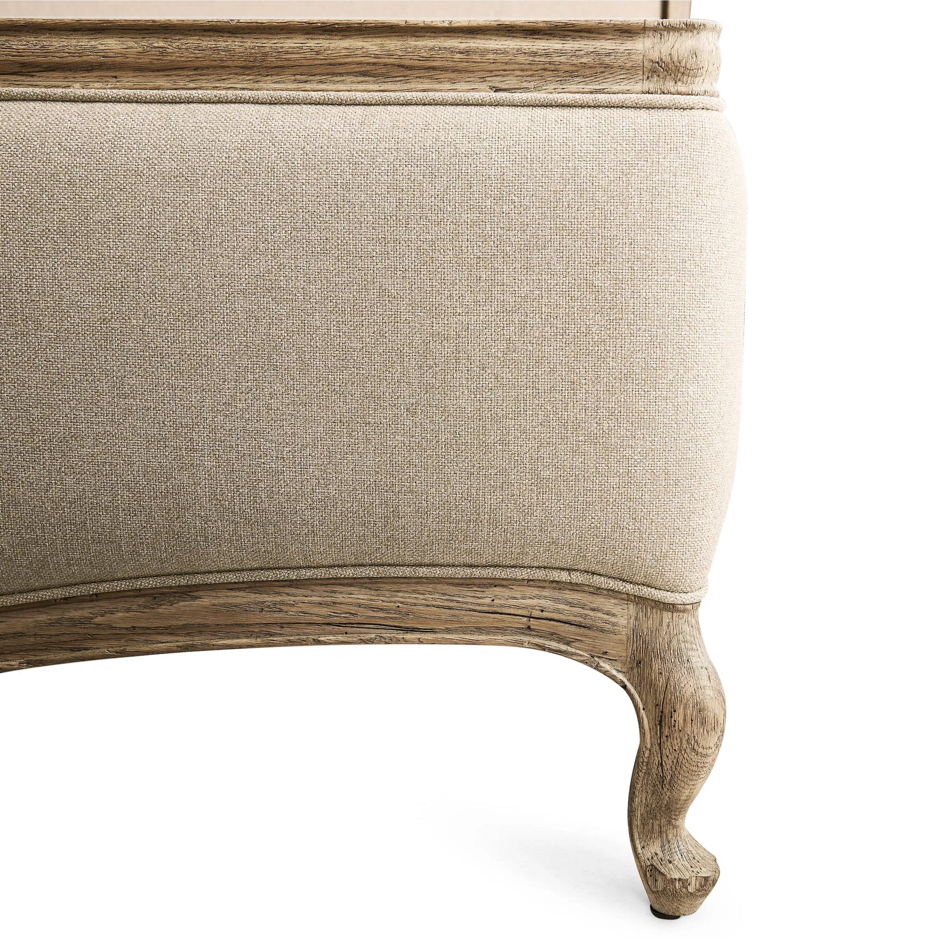 Echo Canyon Upholstered Bed by Jonathan Charles in faded oak. Made from oak, fabric in a unique style.