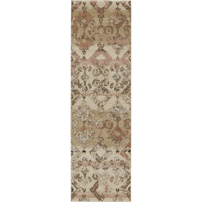 Sanaa by Nikki Chu SBC01 Rug by Jaipur Living in tan, light pink. Made from 78% polypropylene 22% polyester in a unique style.