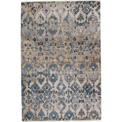 Sanaa by Nikki Chu SBC01 Rug by Jaipur Living in tan, light pink. Made from 78% polypropylene 22% polyester in a unique style.