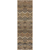 Tan, Blue / 2'6" x 8'