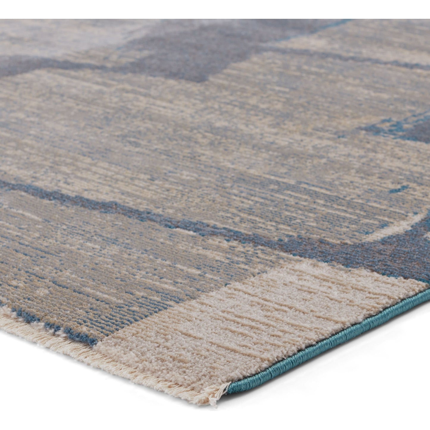 004 SI-1782001,SI-1782002,SI-1782003,SI-1782004 | Closeup | Sanaa by Nikki Chu SBC11 Rug by Jaipur Living in blue, gray. Made from 78% polypropylene 22% polyester in a unique style.