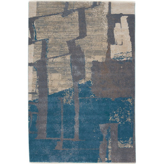 Sanaa by Nikki Chu SBC11 Rug by Jaipur Living in blue, gray. Made from 78% polypropylene 22% polyester in a unique style.