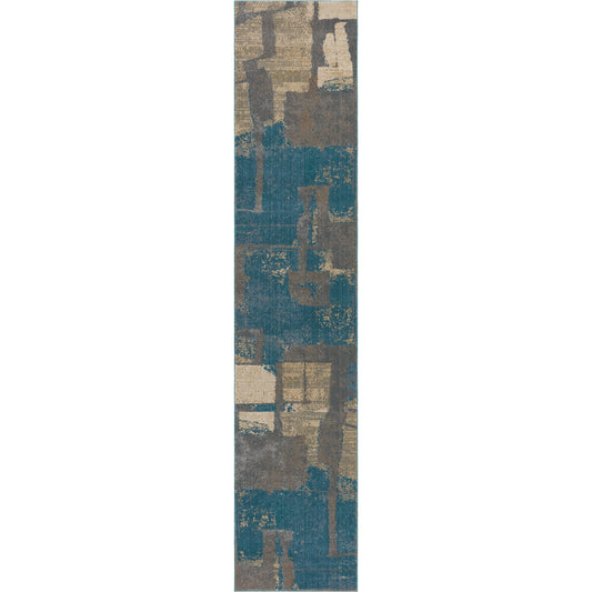 Sanaa by Nikki Chu SBC11 Rug by Jaipur Living in blue, gray. Made from 78% polypropylene 22% polyester in a unique style.