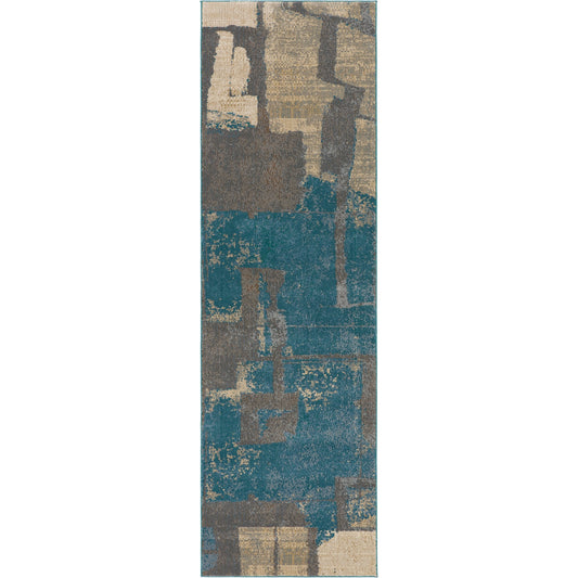 Sanaa by Nikki Chu SBC11 Rug by Jaipur Living in blue, gray. Made from 78% polypropylene 22% polyester in a unique style.
