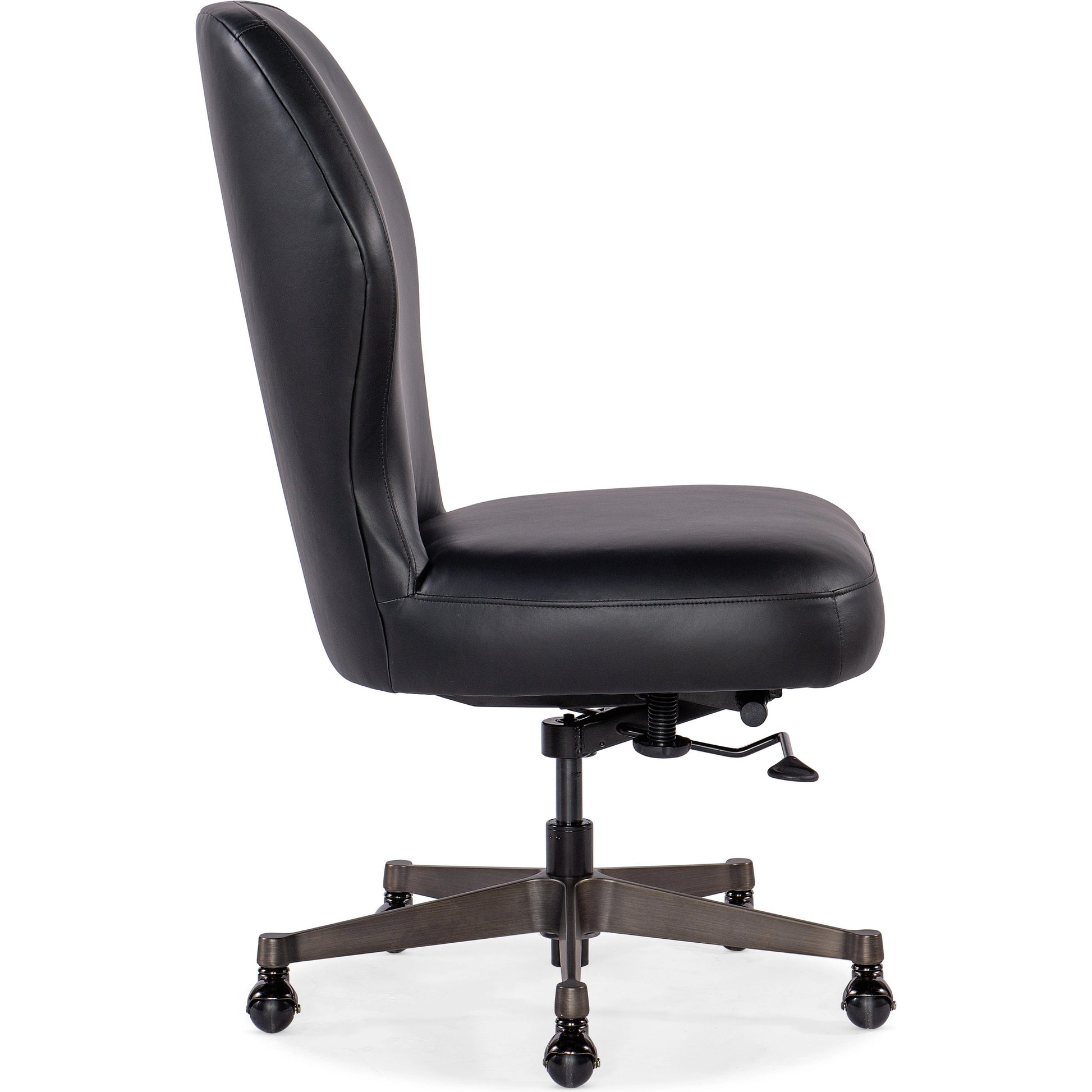 Executive Swivel Tilt Chair by Hooker Furniture in gunmetal. Made from unique in a modern style.