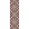 Mauve, Medium Gray / 2'6" x 8'