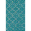 Teal, Oatmeal / 2' x 3'