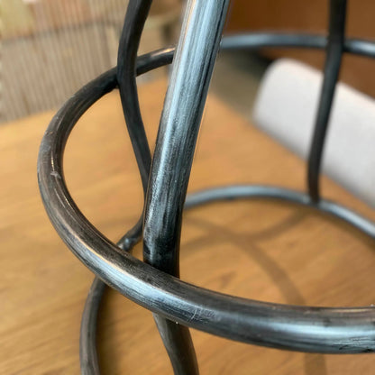 Bowie Bar Stool by LH Imports. Made from leather, metal in a rustic style.