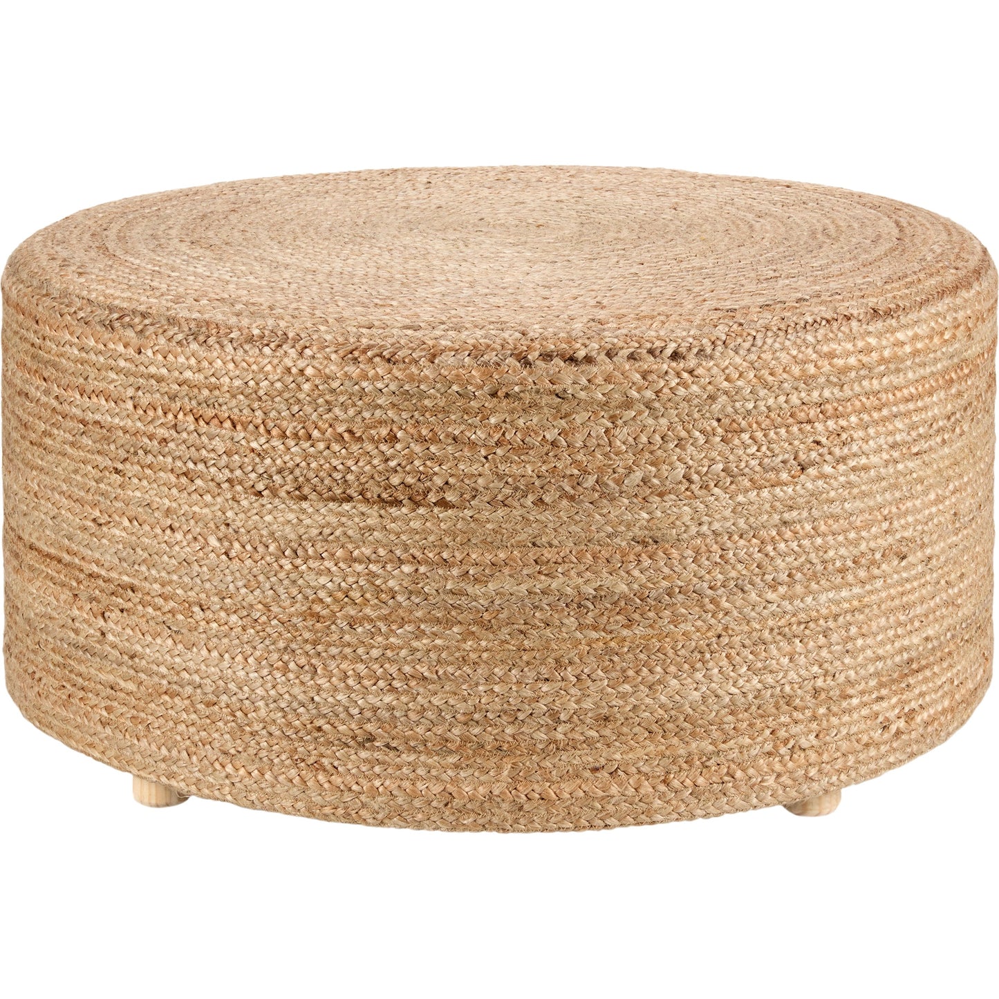 001 SI-2077391 | Primary Silo | Saba Stool SBT02 Pouf by Jaipur Living in tan. Made from 100% jute fiber in a rustic style.
