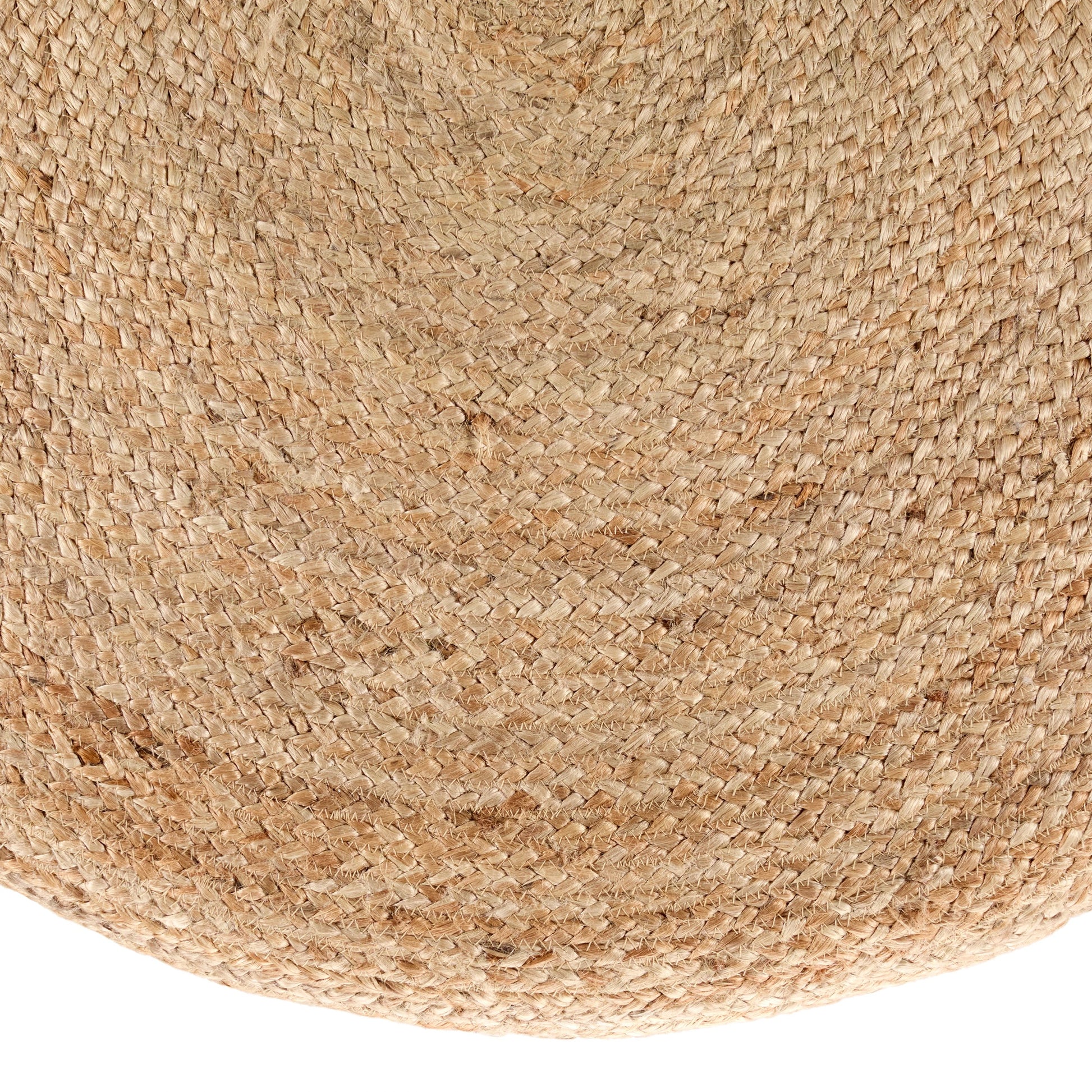 Saba Stool SBT02 Pouf by Jaipur Living in tan. Made from 100% jute fiber in a rustic style.