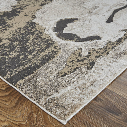 Vancouver Transitional Rug - 39FGF by Feizy in ivory, brown, taupe. Made from polypropylene, polyester in a unique style.