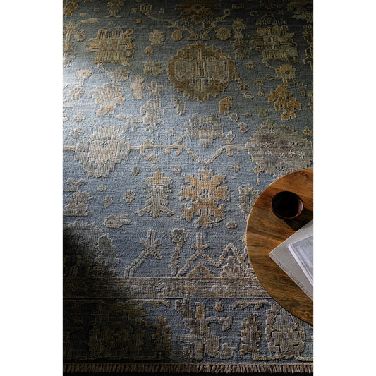 Sinclair Rug - 526611 by Surya in grey, metallic - silver, lunar green. Made from wool in a unique style.