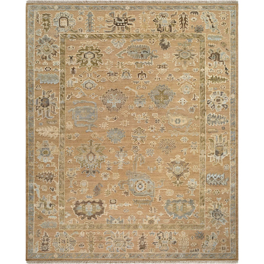 Sinclair Rug - 526621 by Surya in terracotta, sage, sky blue, sandstone, olive green. Made from wool in a unique style.