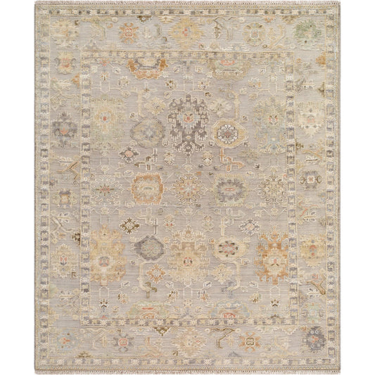 Sinclair Rug - 526651 by Surya in lavender, sage, mustard, coral, slate, ivory, charcoal. Made from wool in a unique style.
