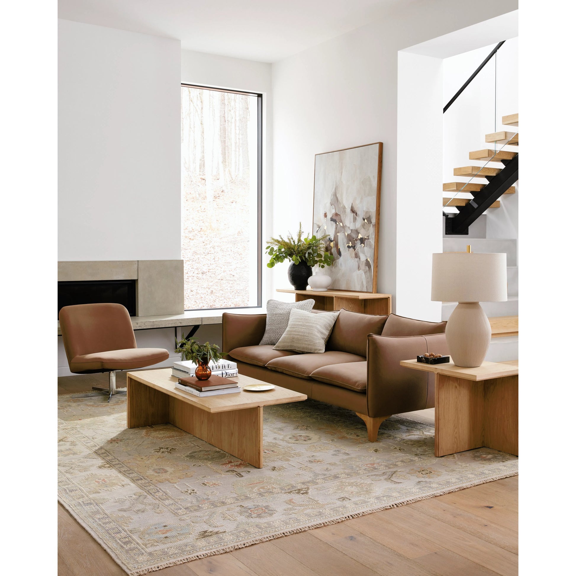 Sinclair Rug - 526651 by Surya in lavender, sage, mustard, coral, slate, ivory, charcoal. Made from wool in a unique style.