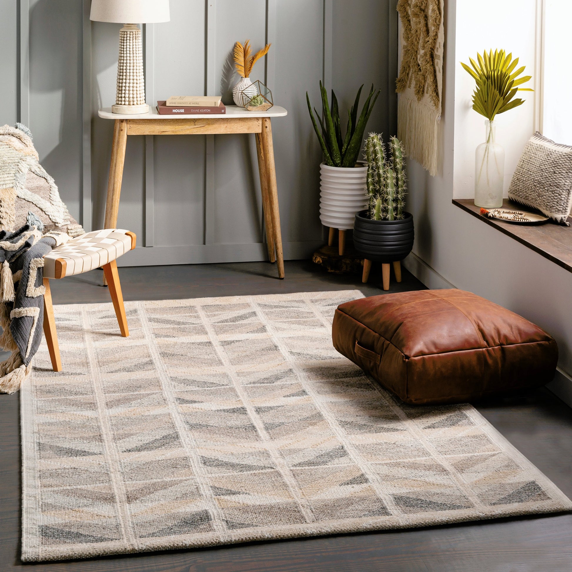 Scandi Rug - 27895 by Surya. Made from 55% viscose, 25% wool, 15% acrylic, 5% cotton in a unique style.