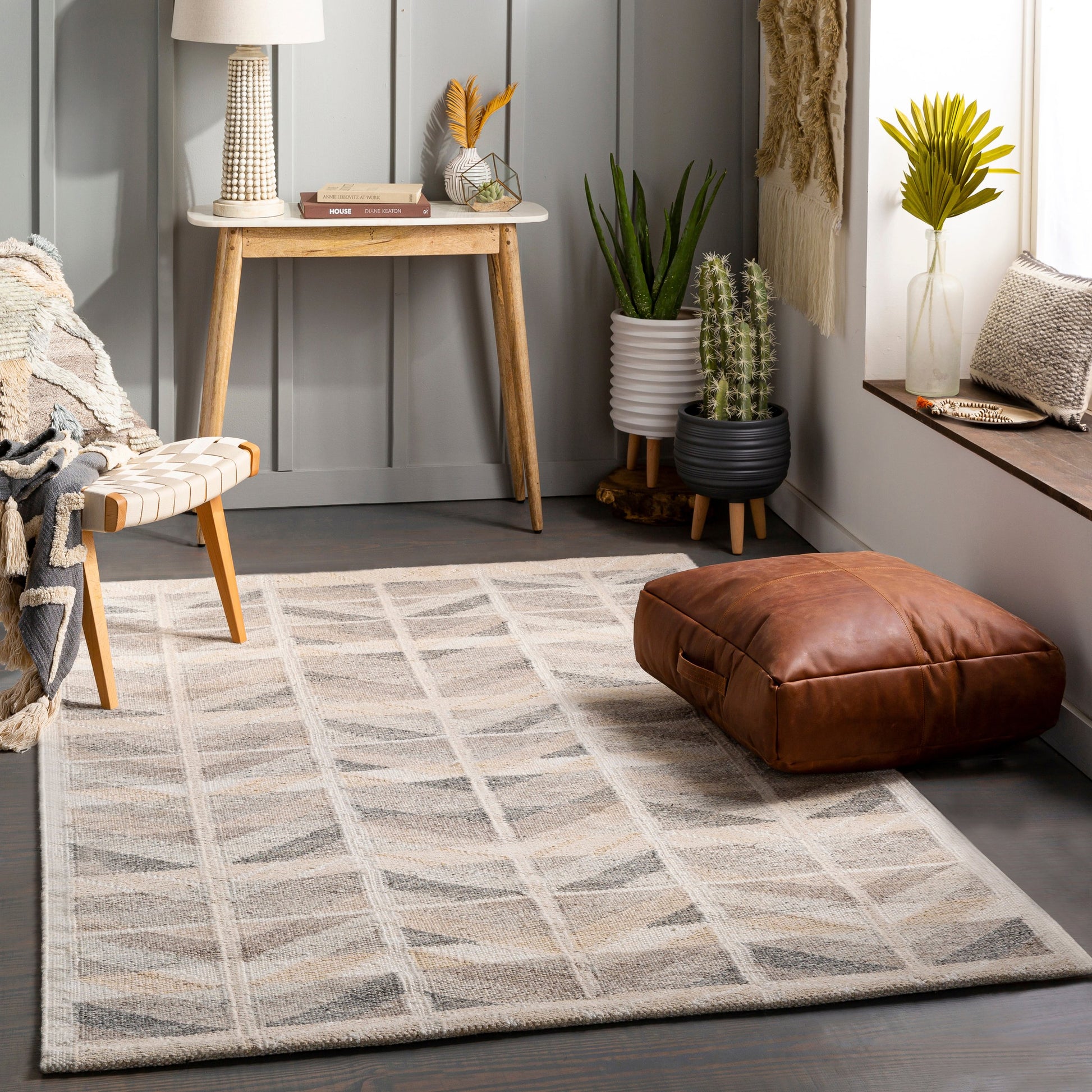 Scandi Rug - 27895 by Surya. Made from 55% viscose, 25% wool, 15% acrylic, 5% cotton in a unique style.