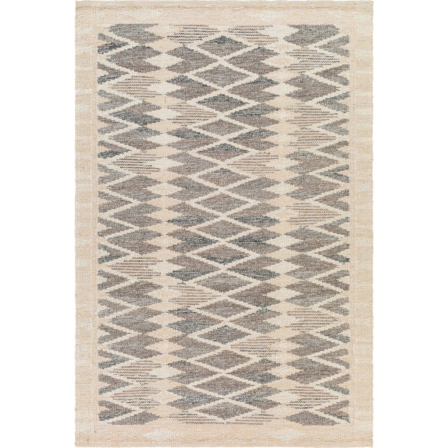 001 SI-1890351,SI-1890354 | Primary Silo | Scandi Rug - 27897 by Surya in black, medium gray, light gray, beige, cream. Made from 60% viscose, 20% wool, 10% cotton, 10% linen in a unique style.