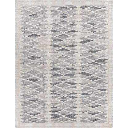 Scandi Rug - 27897 by Surya in black, medium gray, light gray, beige, cream. Made from 60% viscose, 20% wool, 10% cotton, 10% linen in a unique style.