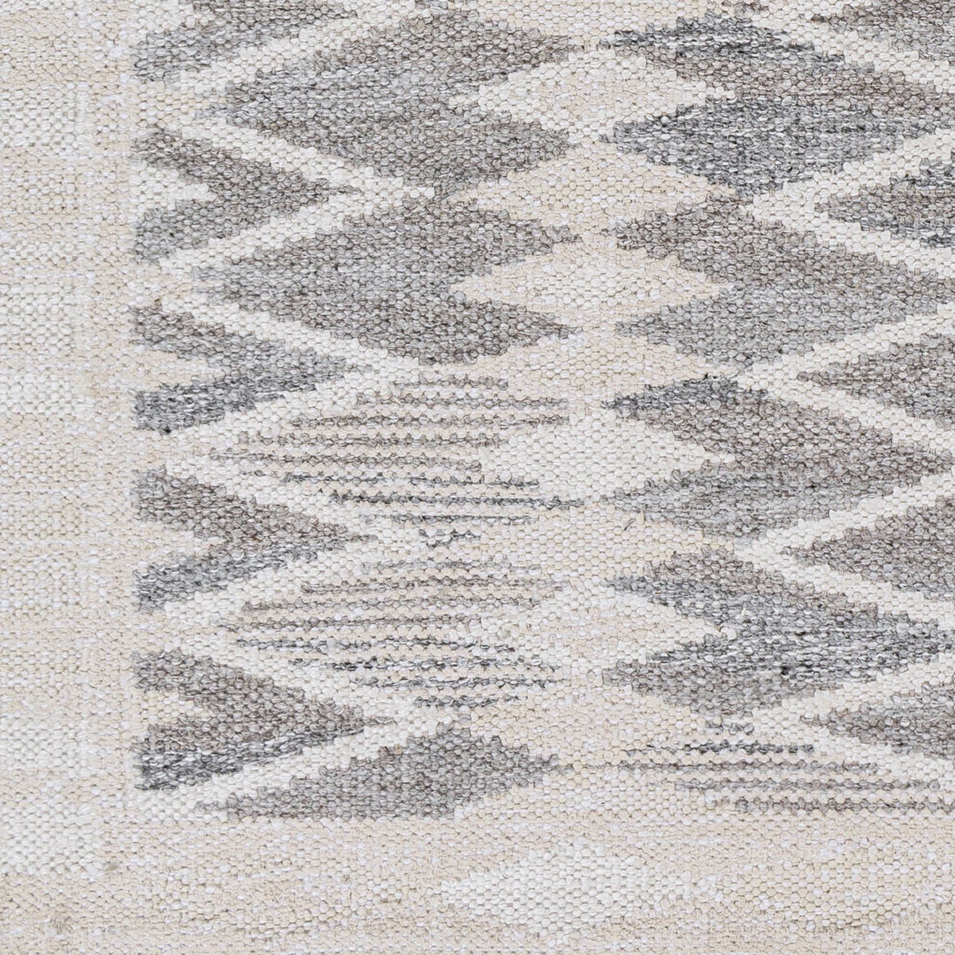 Scandi Rug - 27897 by Surya in black, medium gray, light gray, beige, cream. Made from 60% viscose, 20% wool, 10% cotton, 10% linen in a unique style.