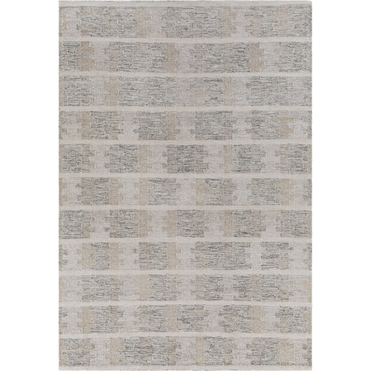 Scandi Rug - 27898 by Surya in mustard, black, medium gray. Made from 65% viscose, 25% wool, 10% cotton in a unique style.