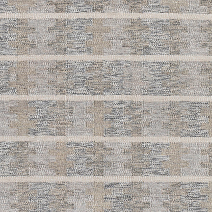 Scandi Rug - 27898 by Surya in mustard, black, medium gray, light gray, beige, cream. Made from 65% viscose, 25% wool, 10% cotton in a unique style.