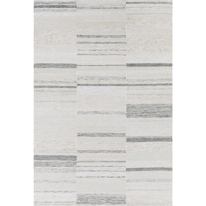 Scandi Rug - 27899 by Surya in black, medium gray, light gray, tan, beige, cream. Made from 75% viscose, 15% acrylic, 10% wool in a unique style.