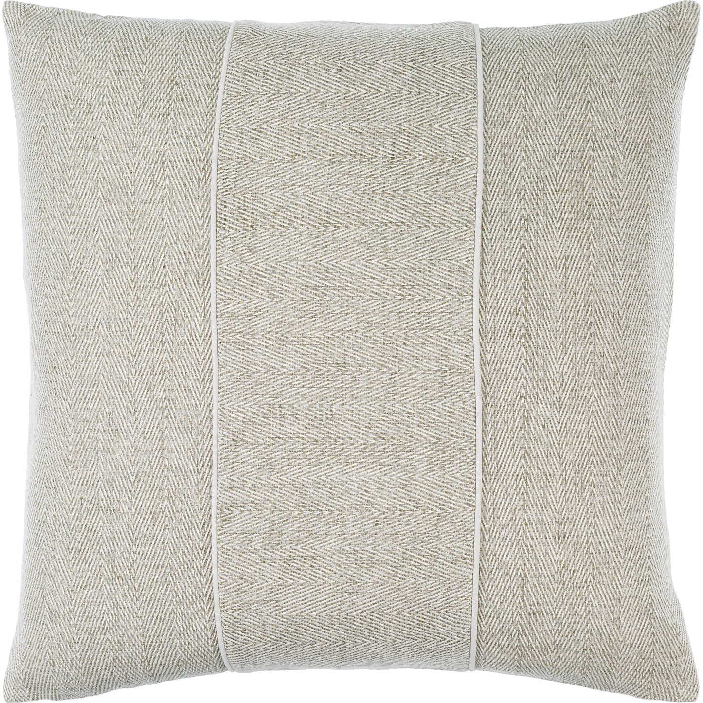 001 SI-2052517,SI-2052518,SI-2052520,SI-2052521,SI-2052523,SI-2052524 | Primary Silo | Stitched Linen Pillow - 490655 by Surya in beige, ivory, taupe. Made from front: 100% linen, back: 100% cotton in a modern style.