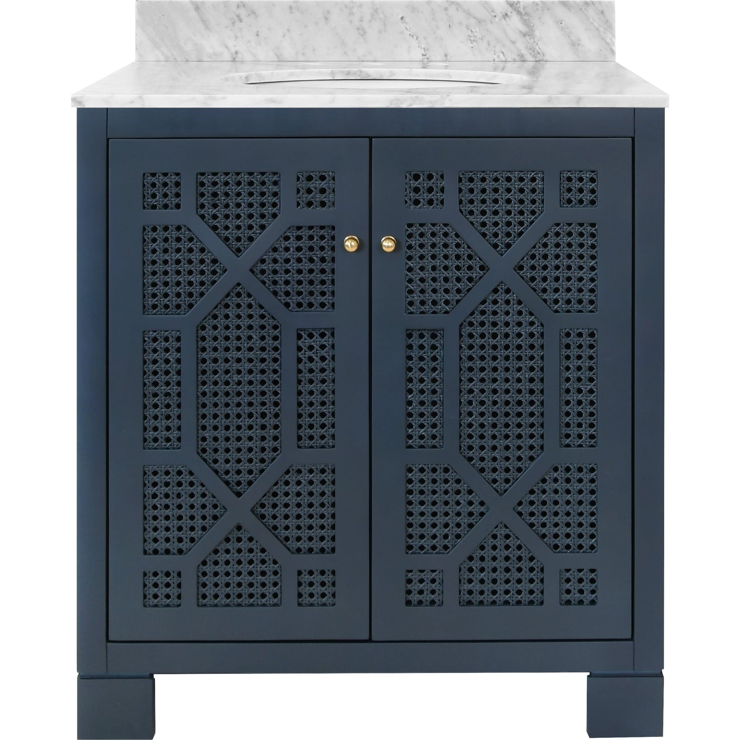 002 SI-2106345 | Additional Silo | Schaffer Bath Vanity by Worlds Away in matte navy lacquer. Made from unique in a modern style.