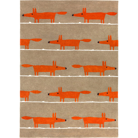 SCI-23 Rug by Surya in burnt orange, dark brown, ivory. Made from 100% wool in a unique style.