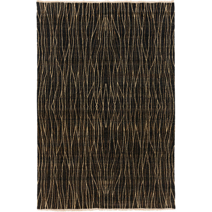 Linen Stripe Embellished Pillow - 22545 by Surya in cream, mustard, orange, medium gray, rust. Made from 100% linen in a cottage & farmhouse style.