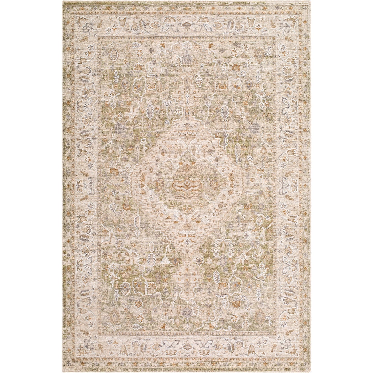 001 SI-2529704,SI-2529705,SI-2529706 | Primary Silo | Seclusion SCN-2300 Rug by Livabliss in light beige, tan, light olive, gray, cream. Made from polyester in a unique style.
