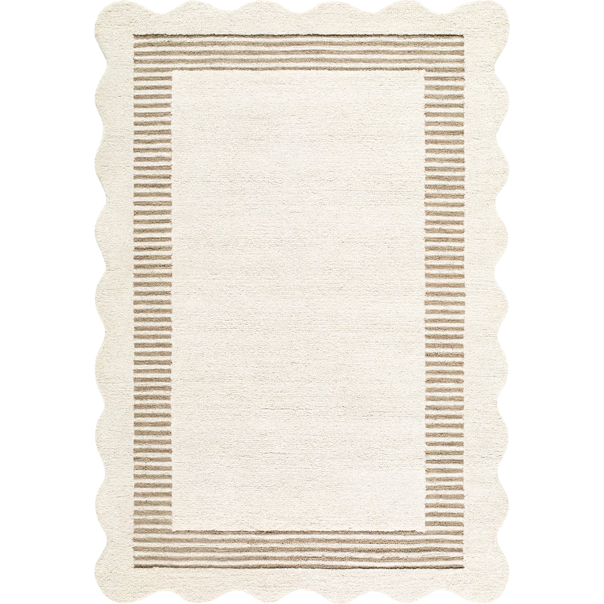 Scalloped SCP-2307 Rug by Livabliss. Made from wool in a unique style.