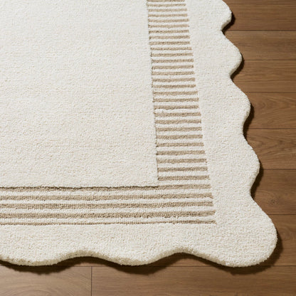 Scalloped SCP-2307 Rug by Livabliss. Made from wool in a unique style.