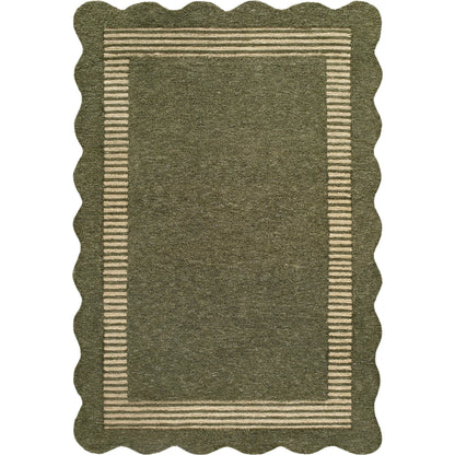 Scalloped SCP-2307 Rug by Livabliss. Made from wool in a unique style.