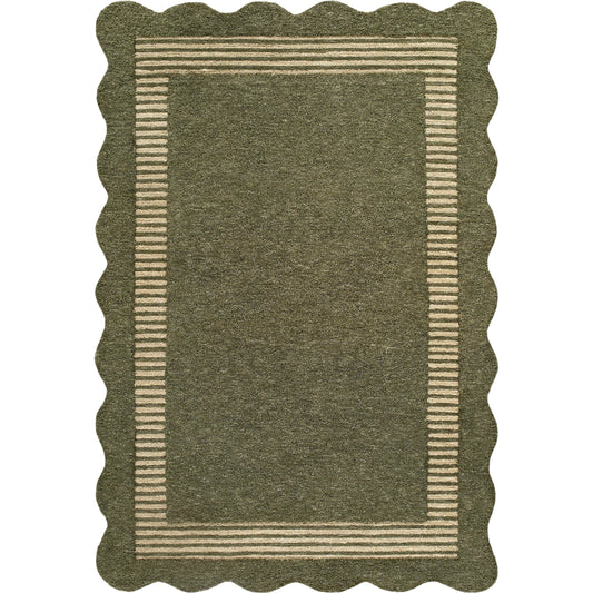 Scalloped SCP-2307 Rug by Livabliss. Made from wool in a unique style.