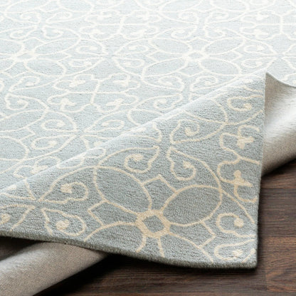 SCT-1013 Rug by Surya in slate, cream. Made from 100% wool in a unique style.