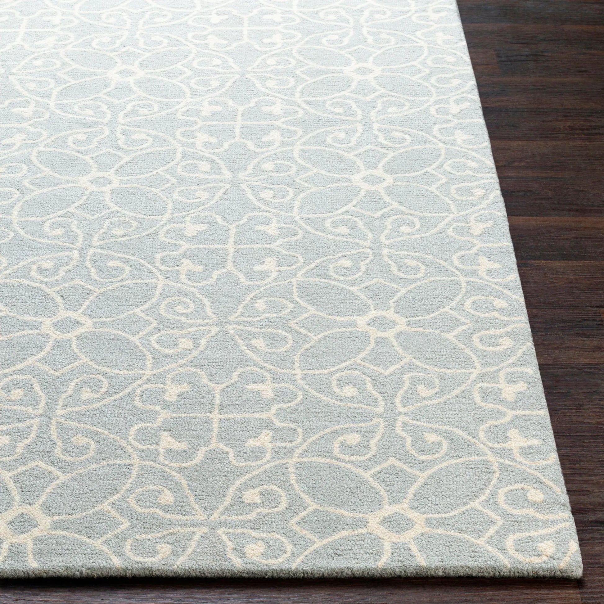 SCT-1013 Rug by Surya in slate, cream. Made from 100% wool in a unique style.