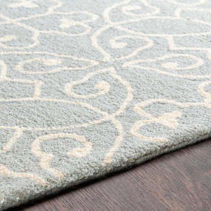 SCT-1013 Rug by Surya in slate, cream. Made from 100% wool in a unique style.