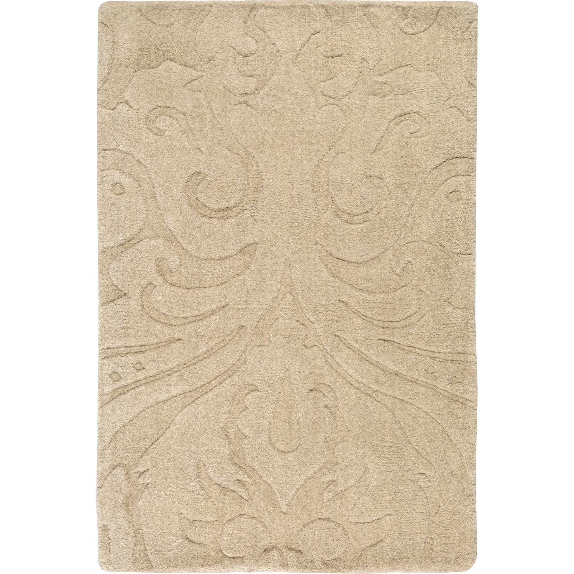 SCU-7512 Rug by Surya in beige. Made from 100% wool in a unique style.
