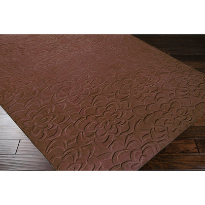 Sculpture Rug - 230 by Surya in dark brown. Made from 100% wool in a unique style.