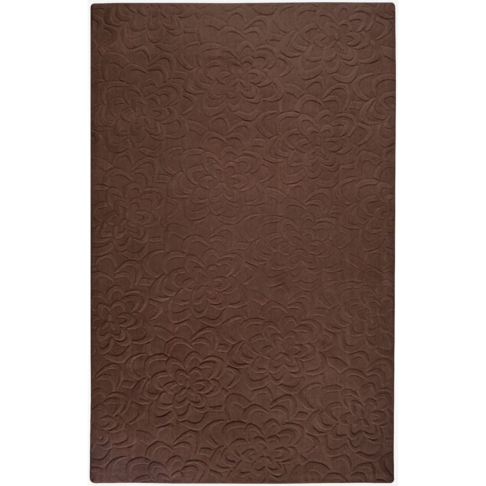 Sculpture Rug - 230 by Surya in dark brown. Made from 100% wool in a unique style.