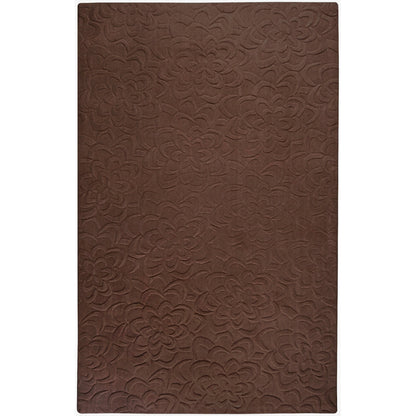 Sculpture Rug - 230 by Surya in dark brown. Made from 100% wool in a unique style.