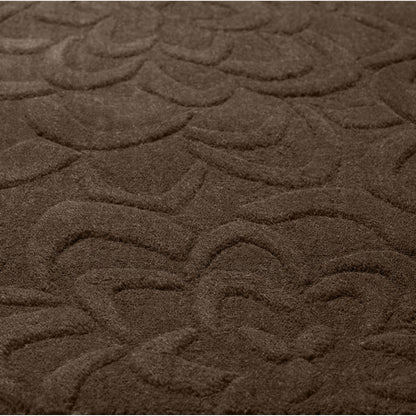 Sculpture Rug - 230 by Surya in dark brown. Made from 100% wool in a unique style.