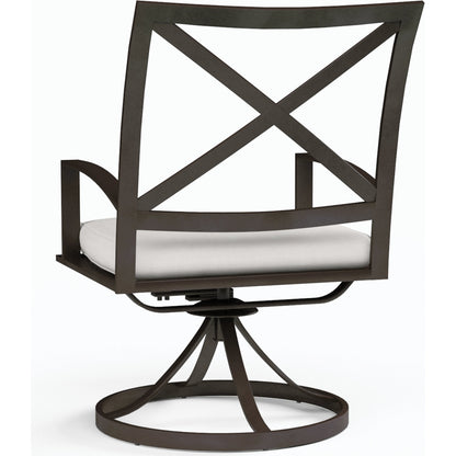 La Outdoor Jolla Dining Chair by Sunset West in espresso. Made from aluminum in a modern style.