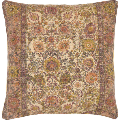 Shadi Indoor/Outdoor Pillow by Surya. Made from front: 88% jute, 12% cotton, back: 100% cotton in a eclectic & global style.